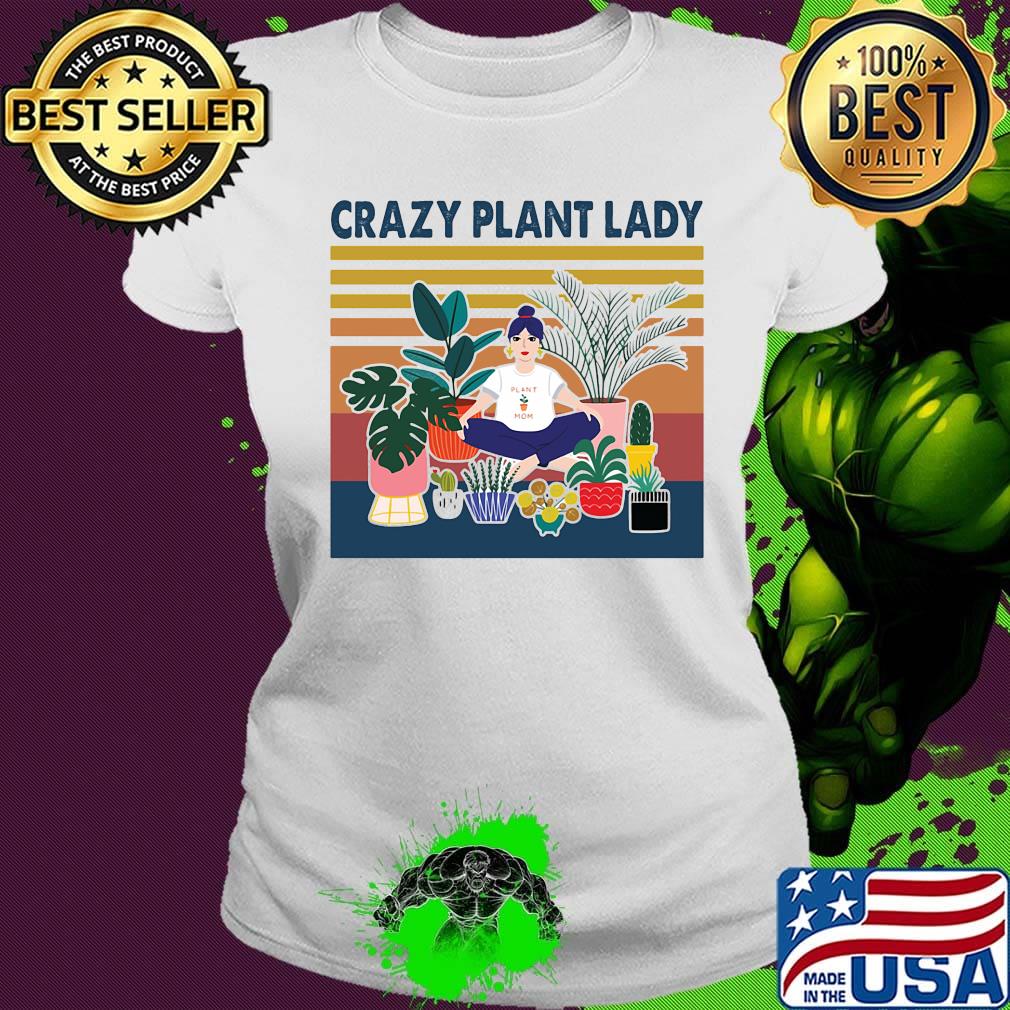Garden crazy plant lady vintage retro s Ladies tee Garden crazy plant lady vintage retro s Ladies tee