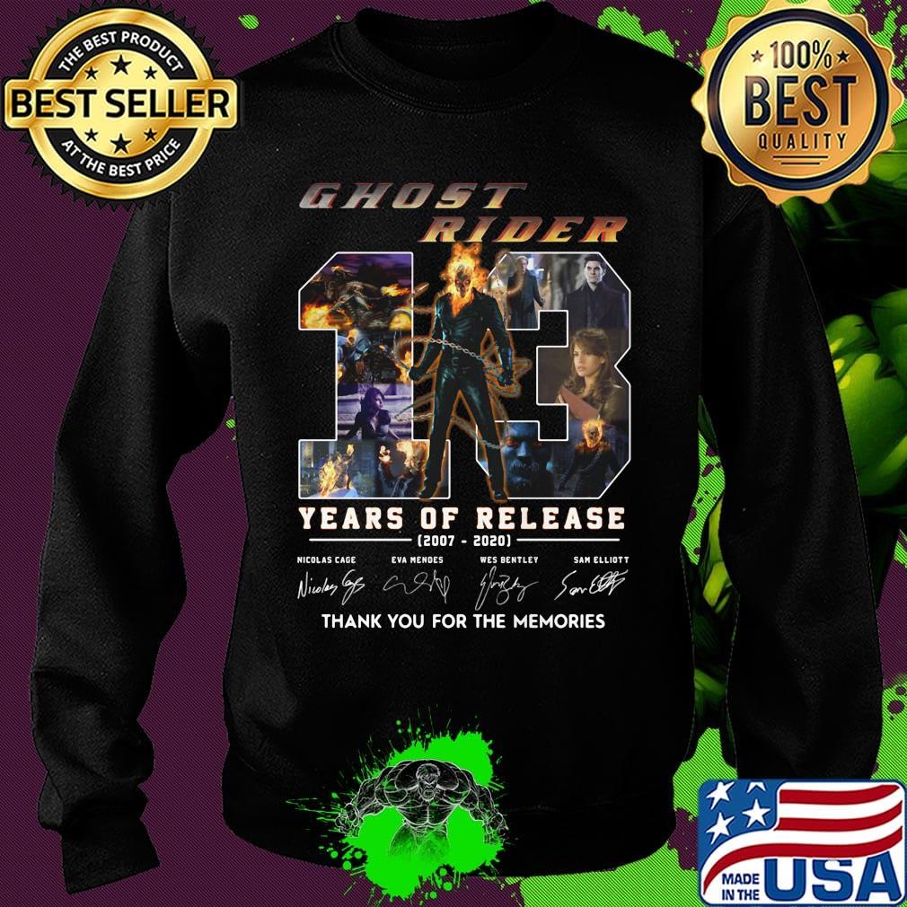 Ghost rider 13 years of release 2007 2020 thank you for the memories signatures s Sweater Ghost rider 13 years of release 2007 2020 thank you for the memories signatures s Sweater