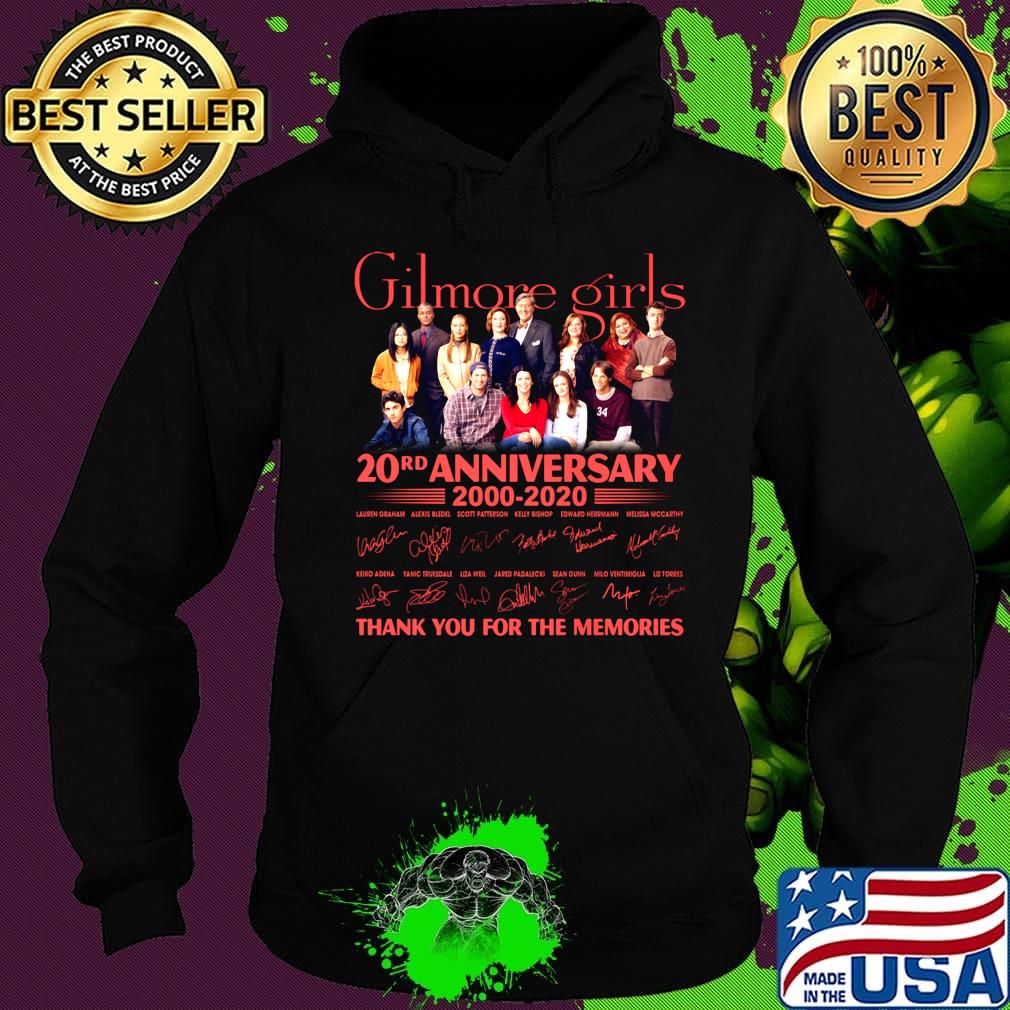 Gilmore girls 20rd anniversary 2000 2020 thank you for the memories signatures s Hoodie Gilmore girls 20rd anniversary 2000 2020 thank you for the memories signatures s Hoodie
