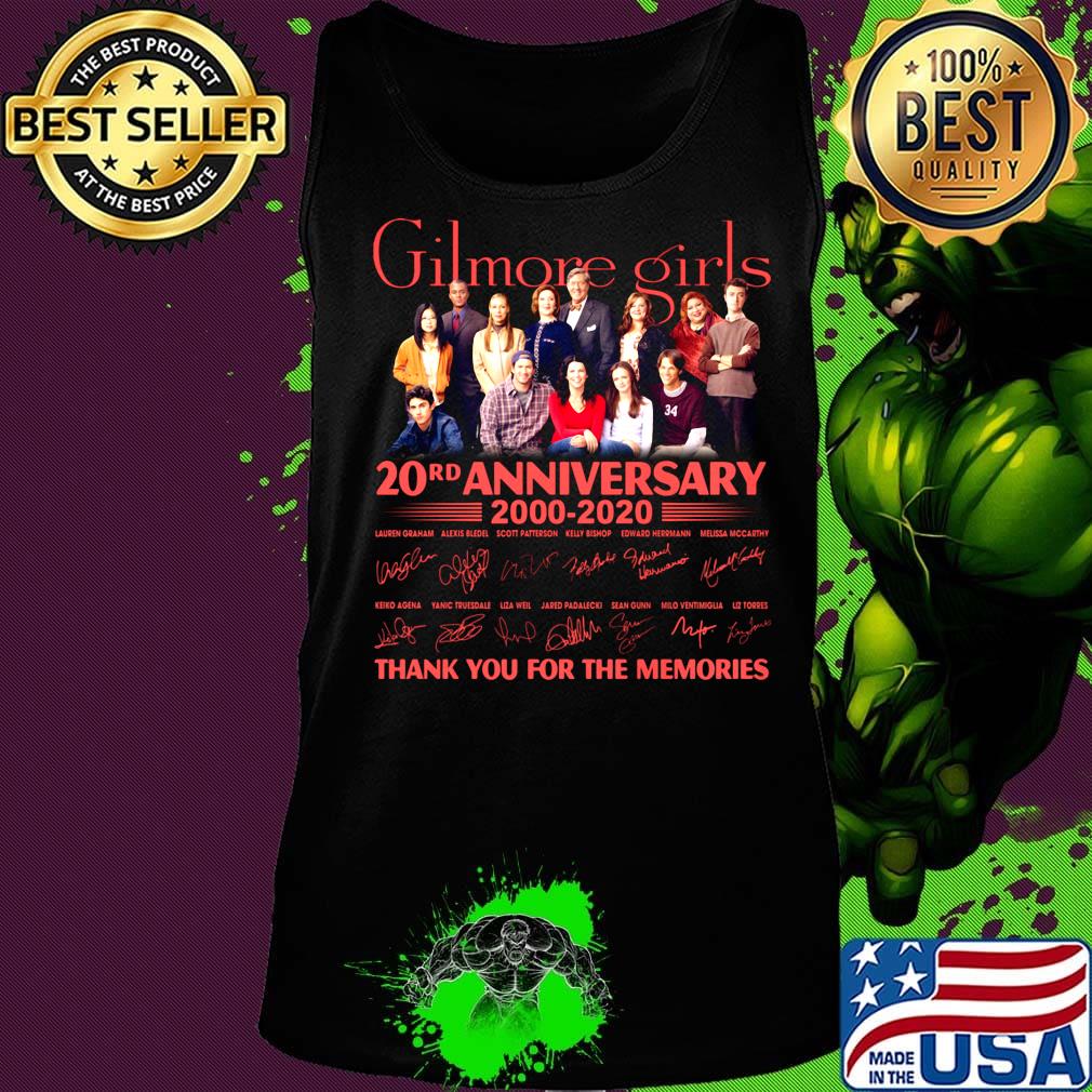 Gilmore girls 20rd anniversary 2000 2020 thank you for the memories signatures s Tank top Gilmore girls 20rd anniversary 2000 2020 thank you for the memories signatures s Tank top