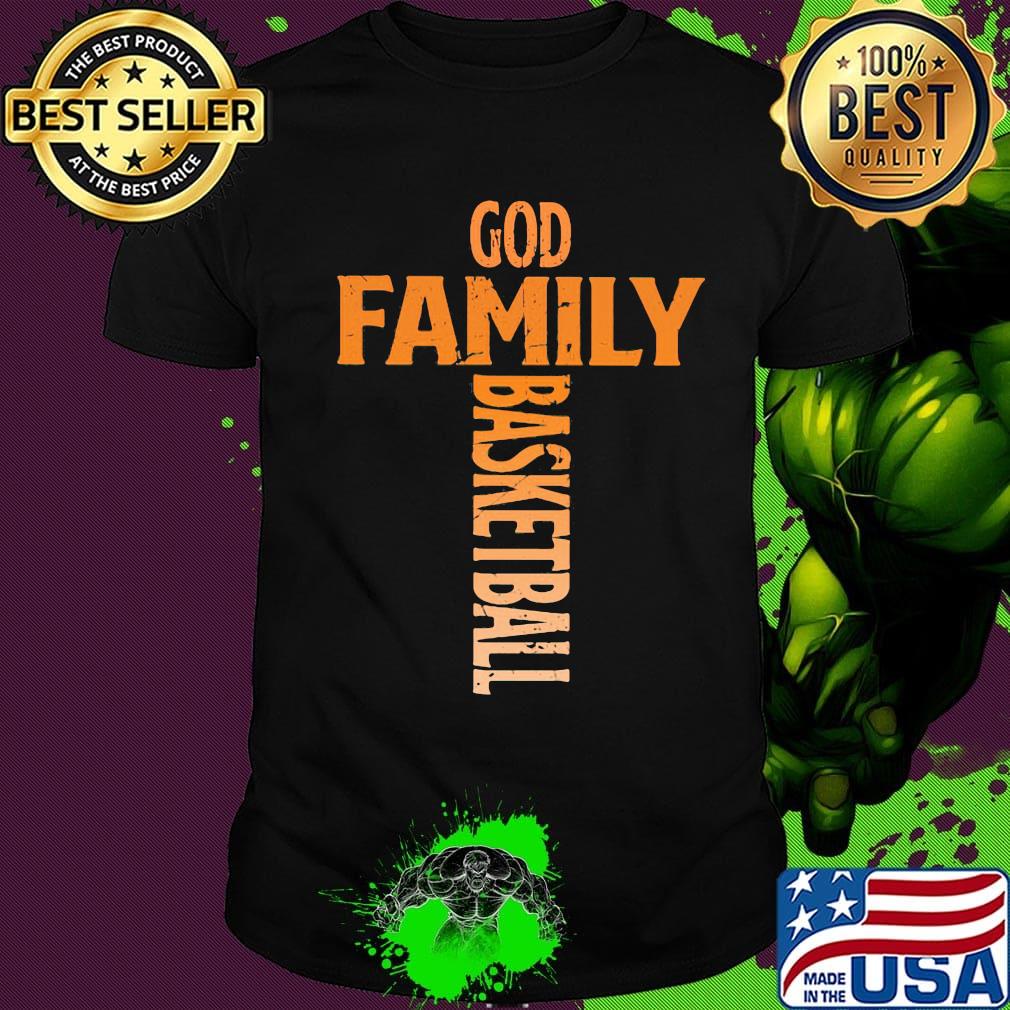 God family basketball cross shirt