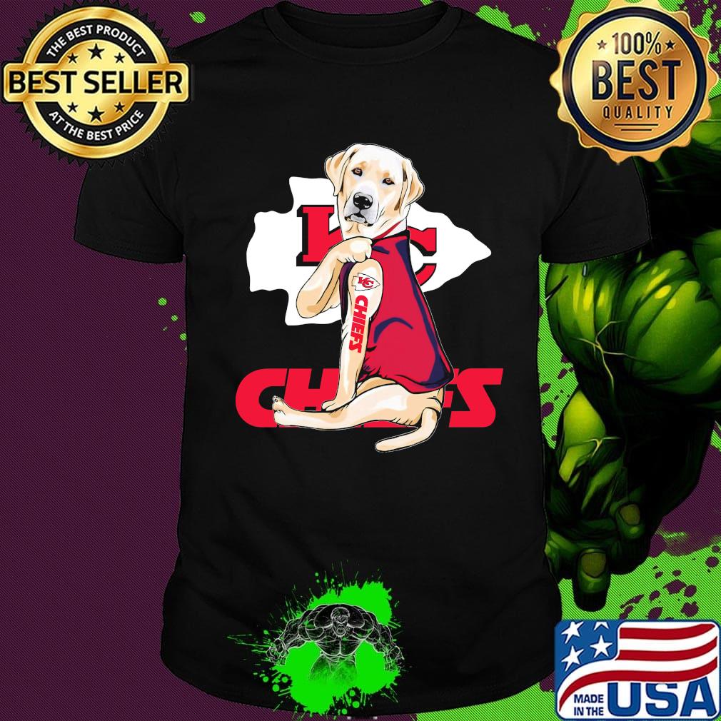 Golden retriever tattoos kansas city chiefs shirt