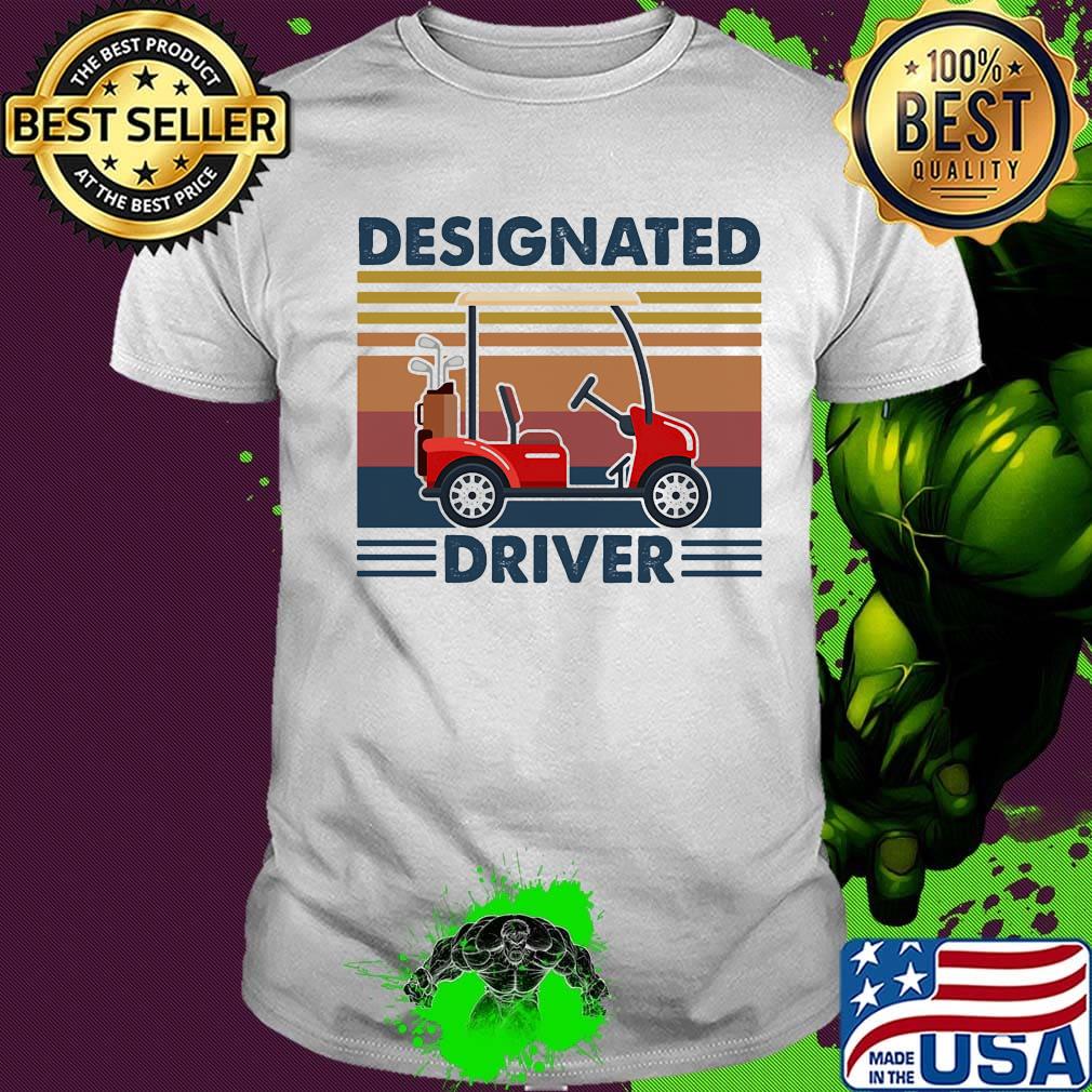 Golf designated driver vintage retro shirt