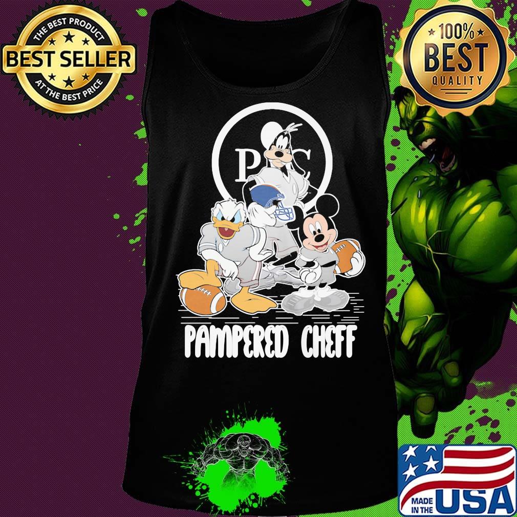 Goofy donald duck and mickey mouse football player pampered chef s Tank top Goofy donald duck and mickey mouse football player pampered chef s Tank top