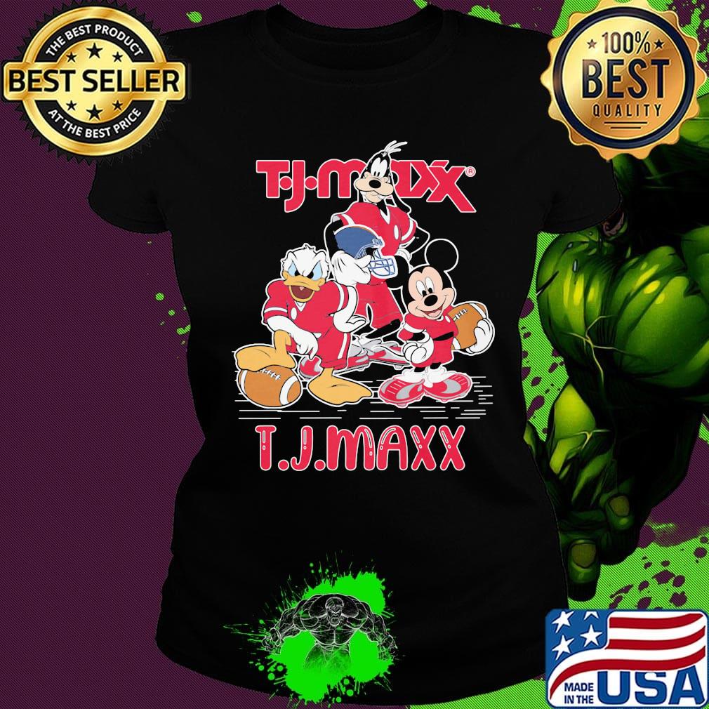 Goofy donald duck and mickey mouse football player tj maxx s Ladies tee Goofy donald duck and mickey mouse football player tj maxx s Ladies tee