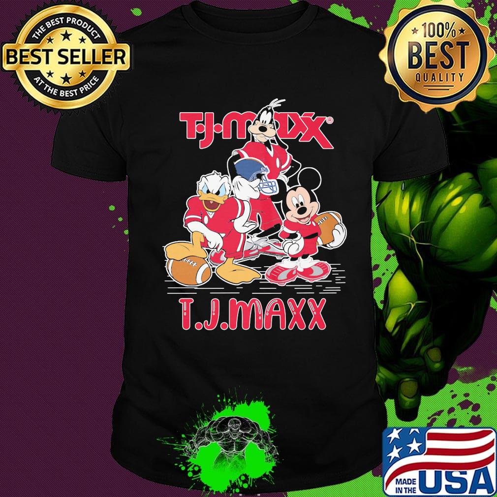 Goofy donald duck and mickey mouse football player tj maxx shirt Goofy donald duck and mickey mouse football player tj maxx shirt