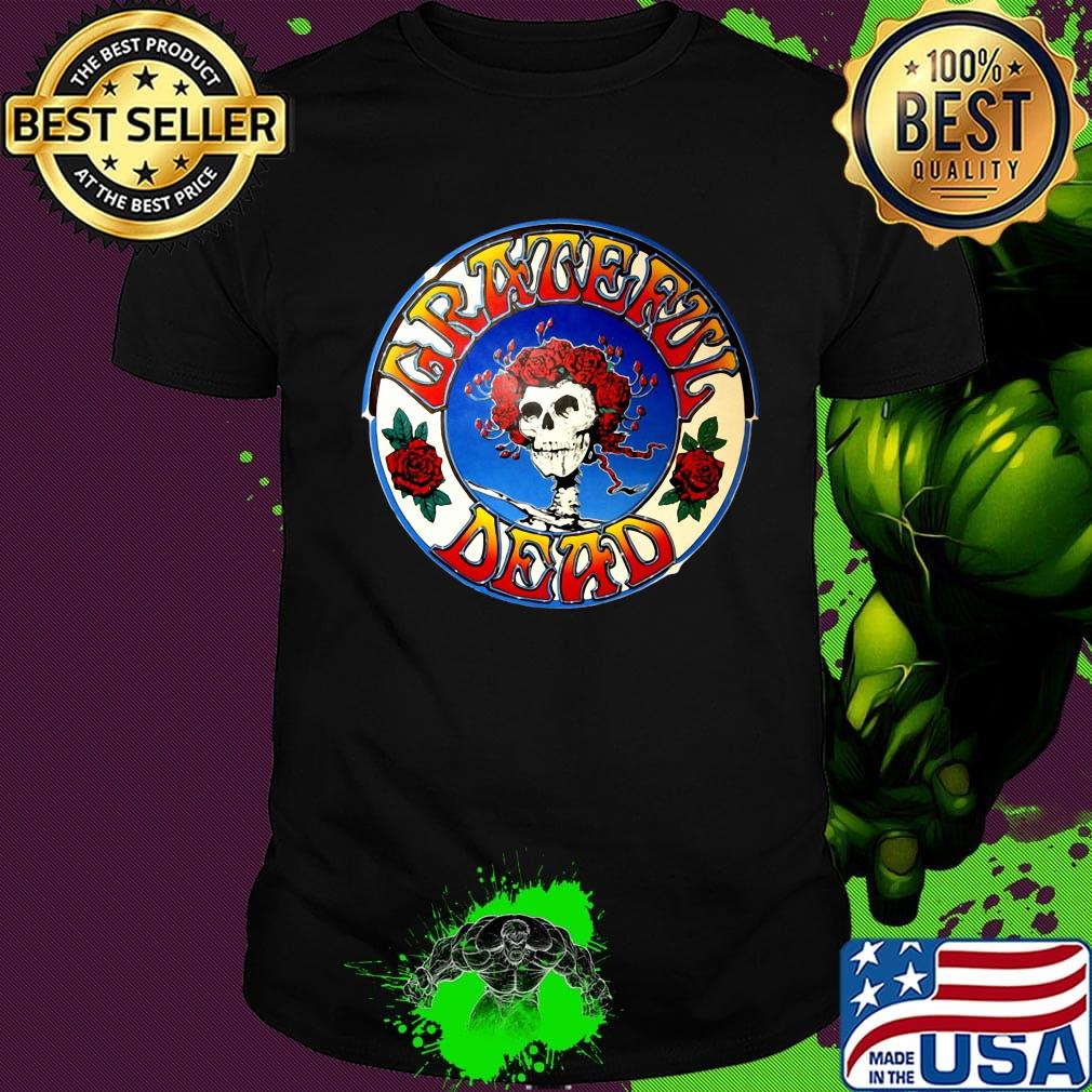 Grateful dead band skull and roses shirt