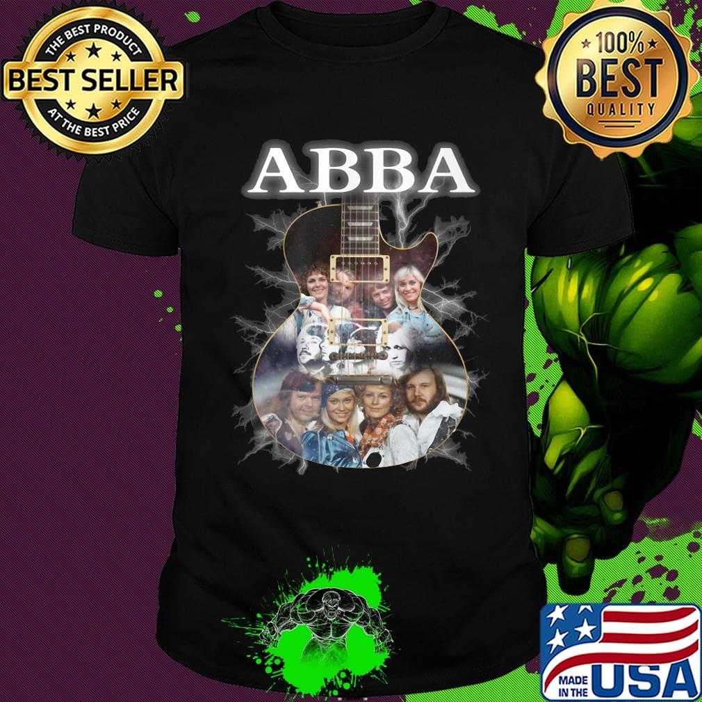 Guitar abba band members shirt