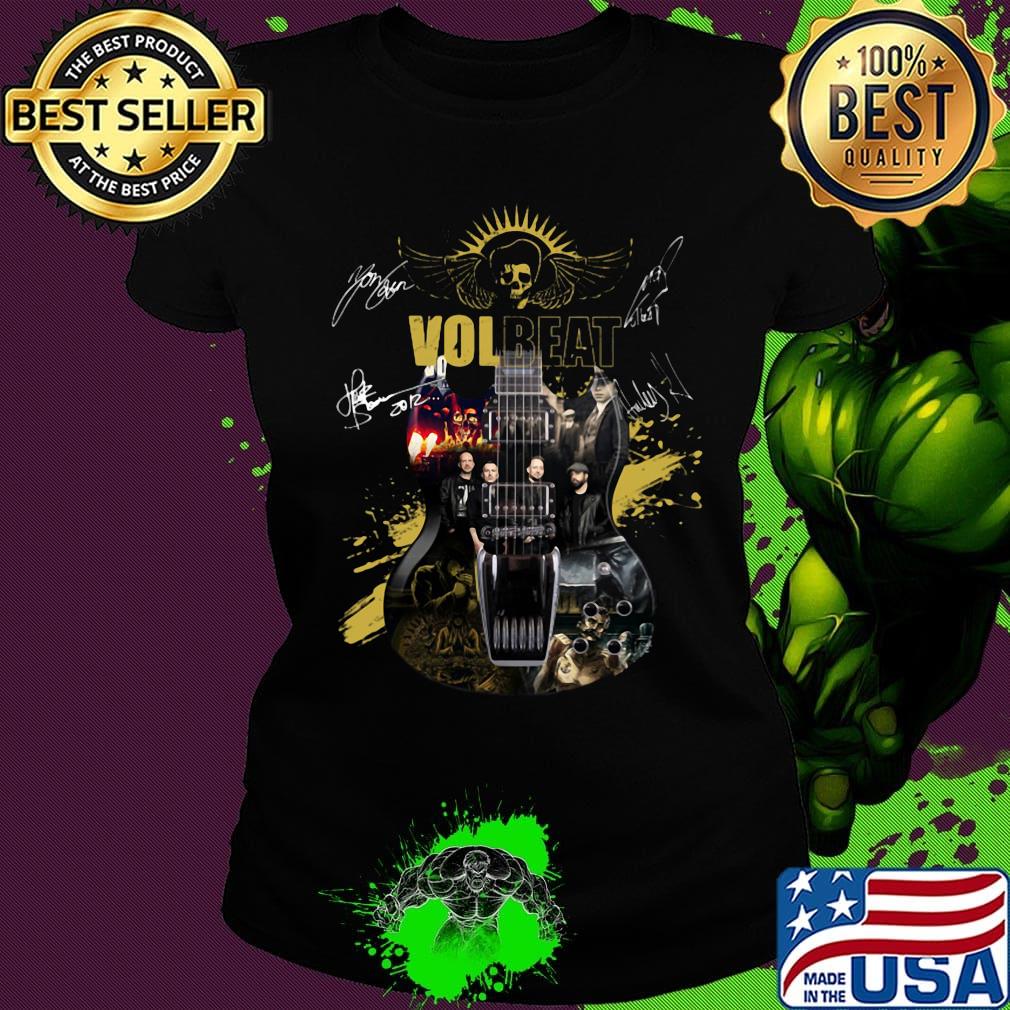 Guitar volbeat band members signatures s Ladies tee Guitar volbeat band members signatures s Ladies tee