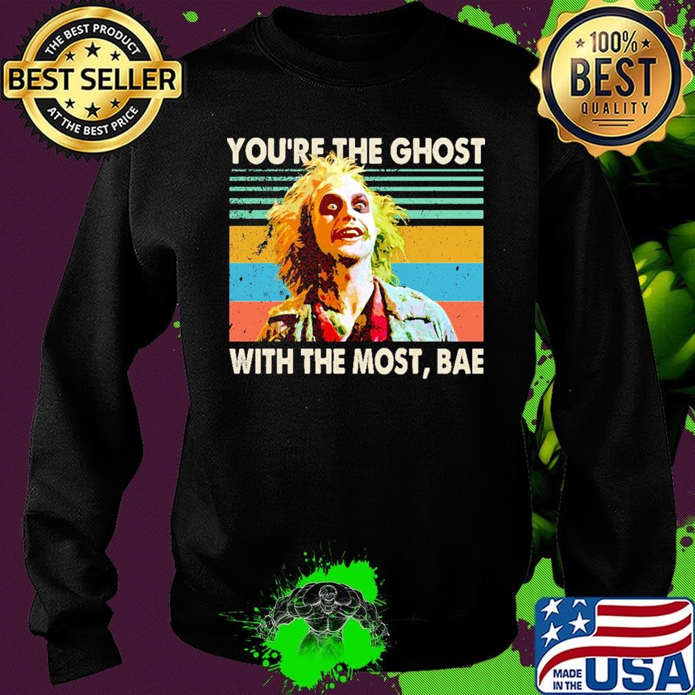 Halloween beetlejuice michael keaton you're the ghost with the most bae vintage retro s Sweater Halloween beetlejuice michael keaton you're the ghost with the most bae vintage retro s Sweater
