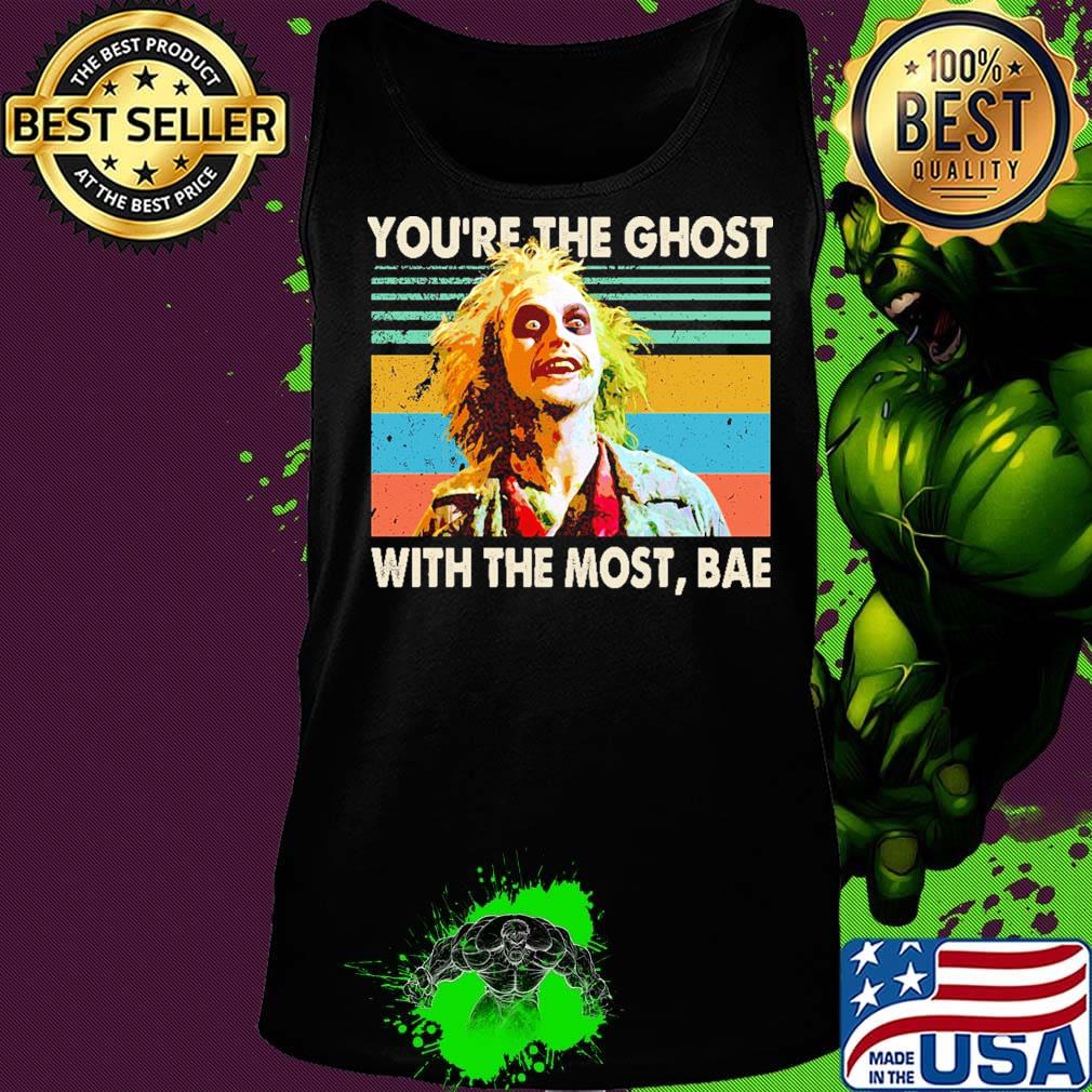Halloween beetlejuice michael keaton you're the ghost with the most bae vintage retro s Tank top Halloween beetlejuice michael keaton you're the ghost with the most bae vintage retro s Tank top