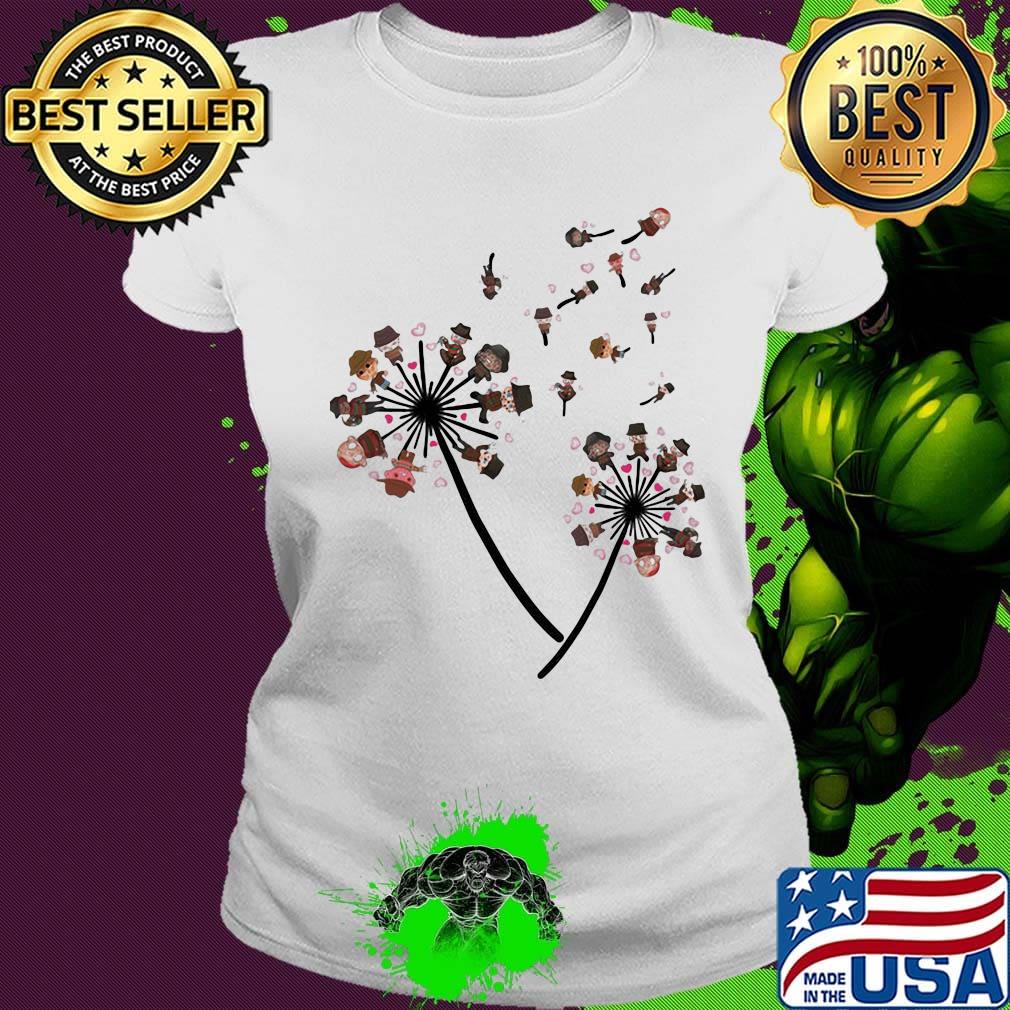Halloween dandelion flower horror characters as babies s Ladies tee Halloween dandelion flower horror characters as babies s Ladies tee