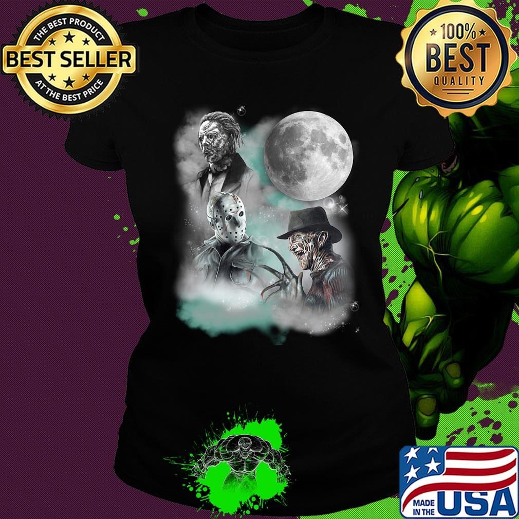 Halloween horror characters moon star s Ladies tee Halloween horror characters moon star s Ladies tee