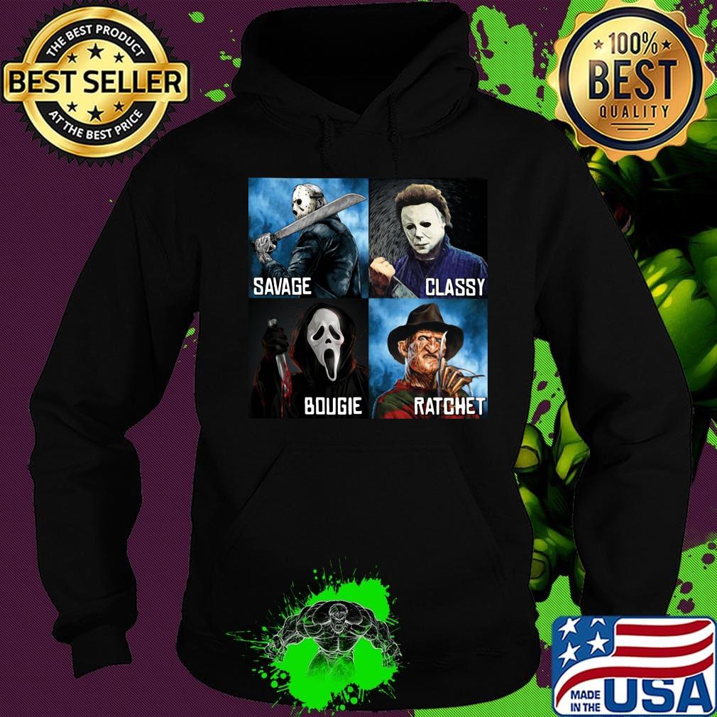 Halloween horror characters savage classy bougie ratchet s Hoodie Halloween horror characters savage classy bougie ratchet s Hoodie