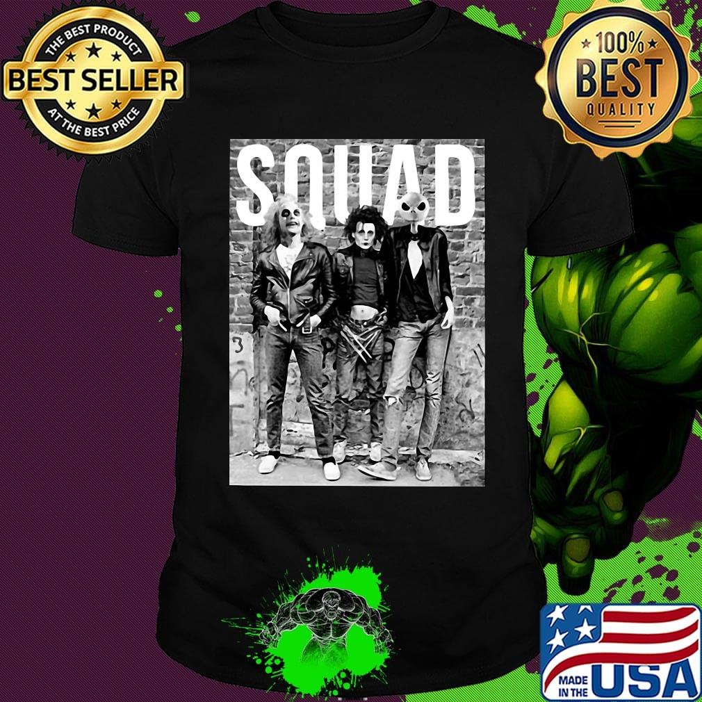 Halloween horror characters squad shirt