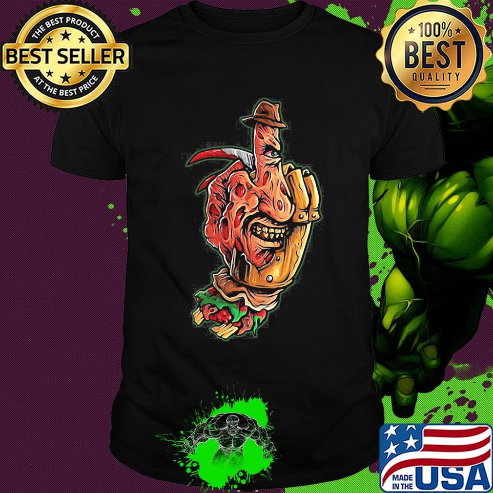 Halloween jeanne loves horror on freddy krueger 2 shirt