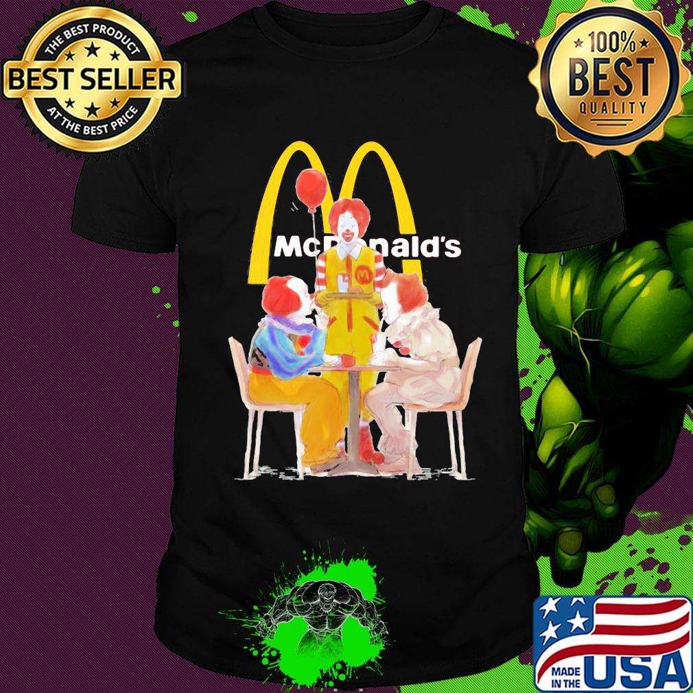 Halloween joker characters mcdonalds shirt