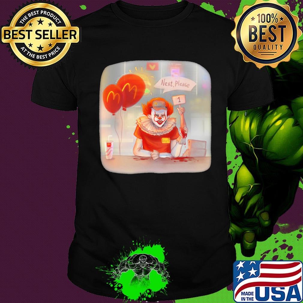Halloween joker mcdonalds next please shirt