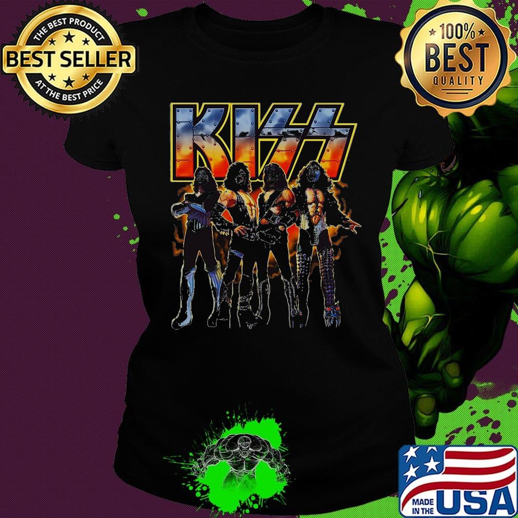 Halloween kiss band fire s Ladies tee Halloween kiss band fire s Ladies tee