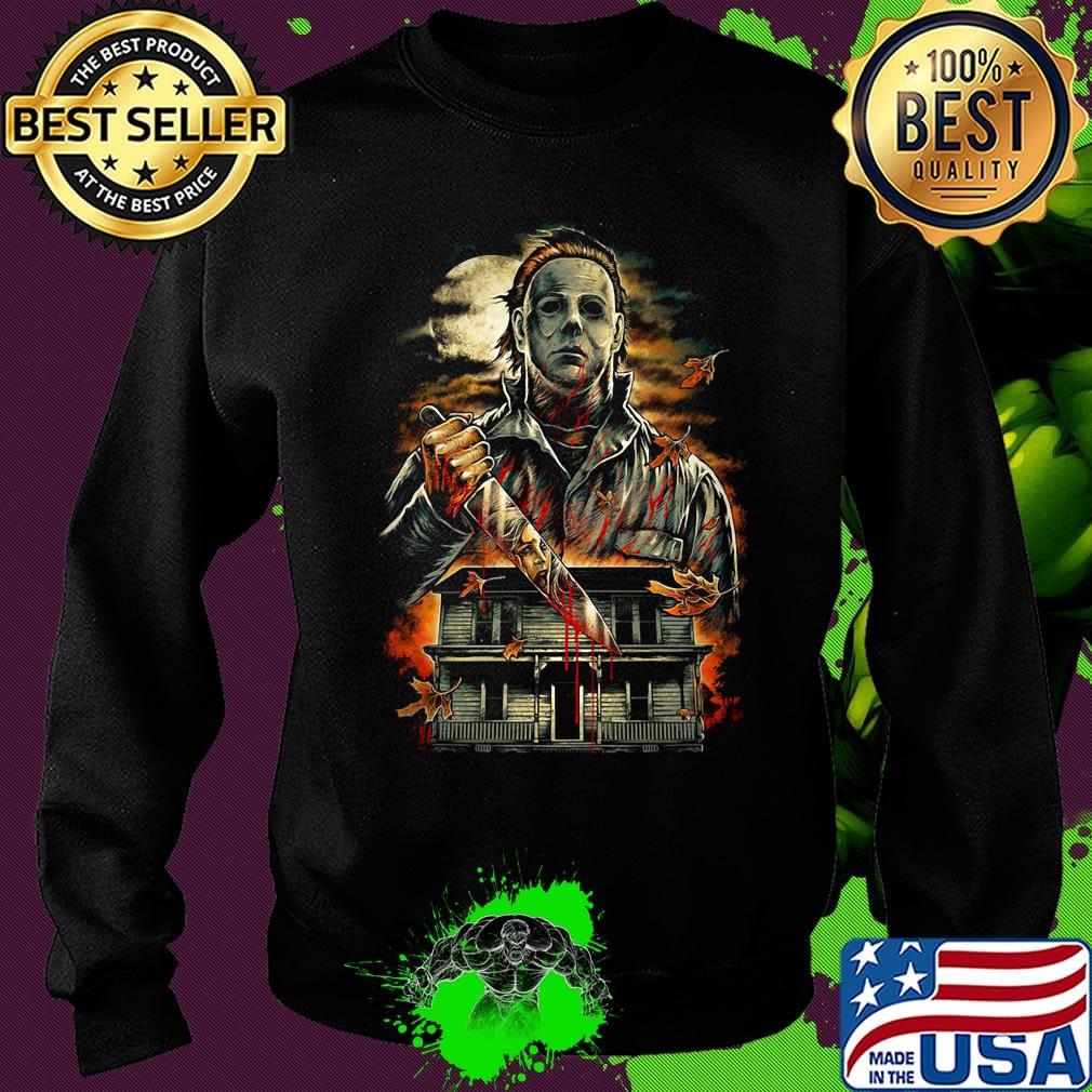 Halloween michael myers holding knife s Sweater Halloween michael myers holding knife s Sweater