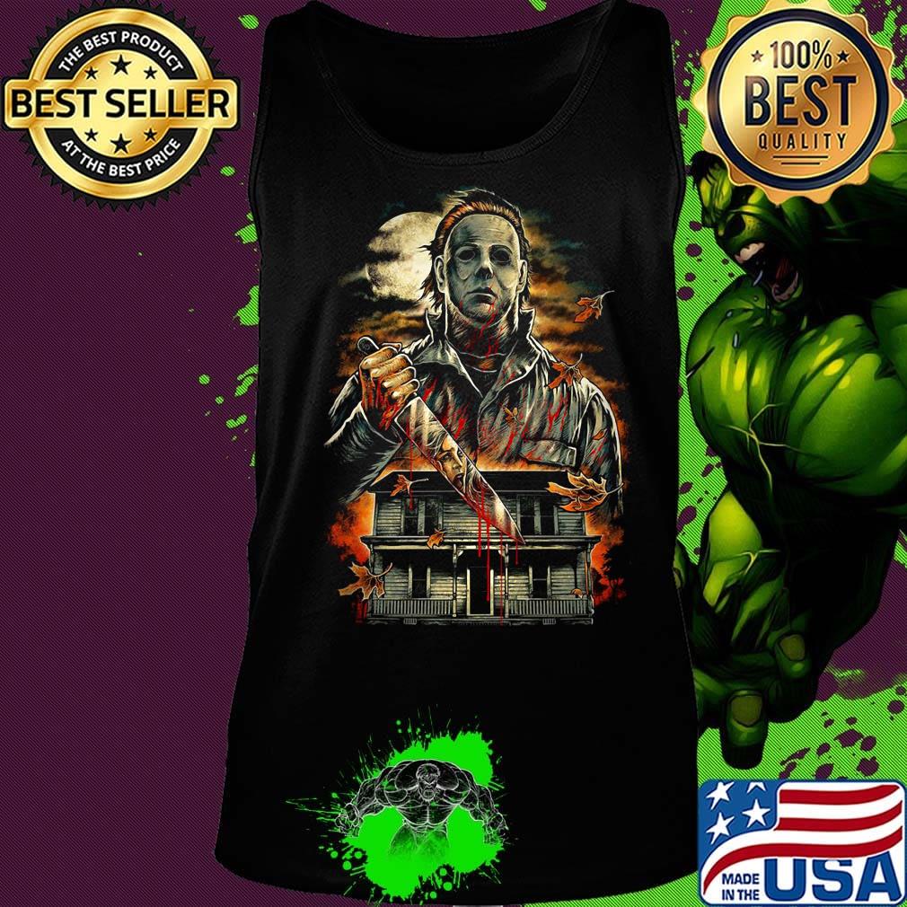 Halloween michael myers holding knife s Tank top Halloween michael myers holding knife s Tank top