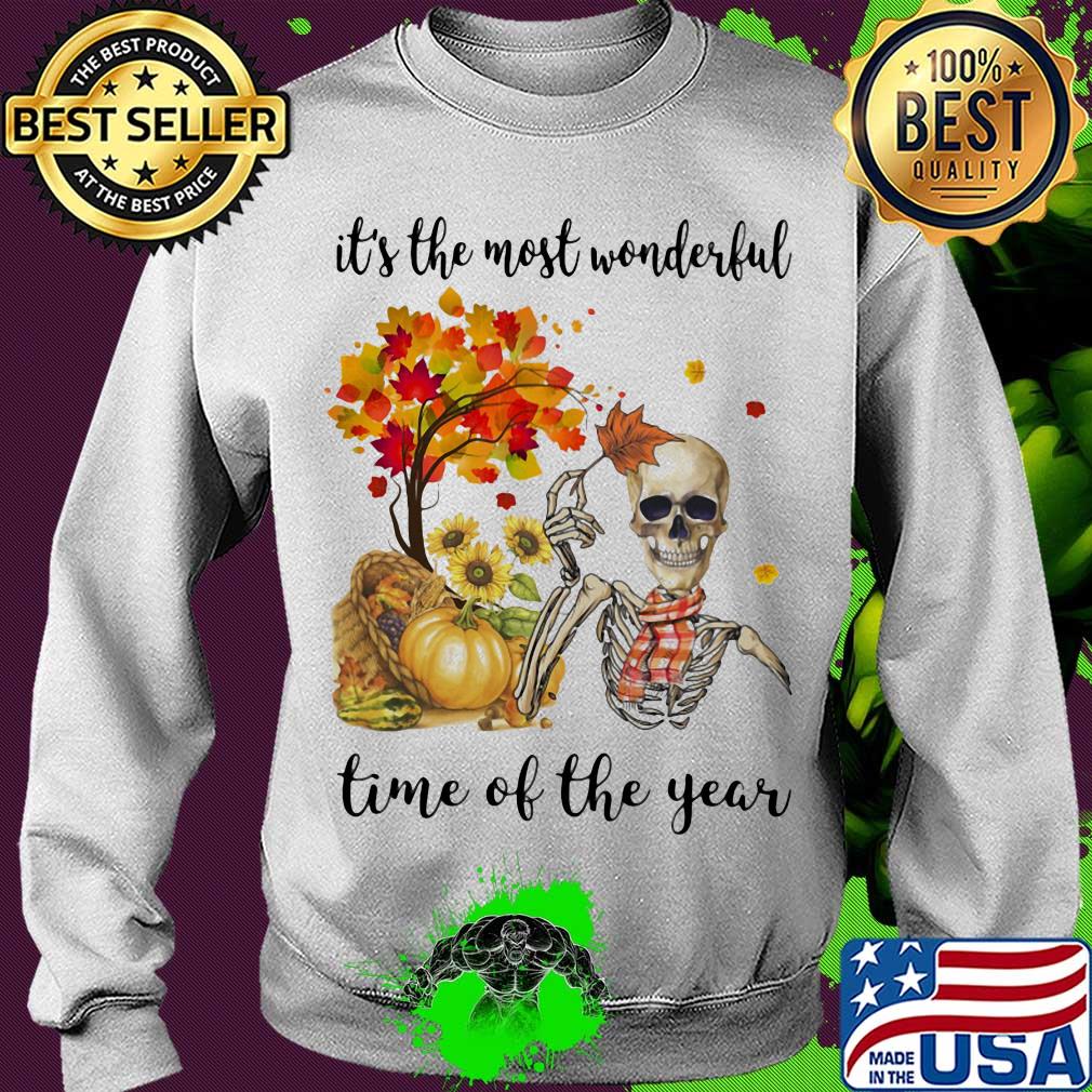 Halloween skeleton it's the most beautiful time of the year s Sweater Halloween skeleton it's the most beautiful time of the year s Sweater