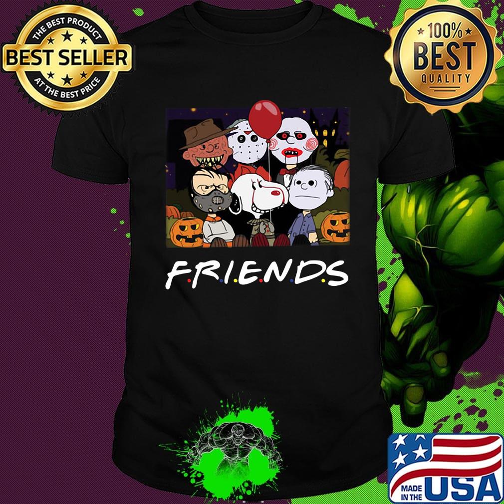 Halloween the peanuts horror characters friends shirt Halloween the peanuts horror characters friends shirt