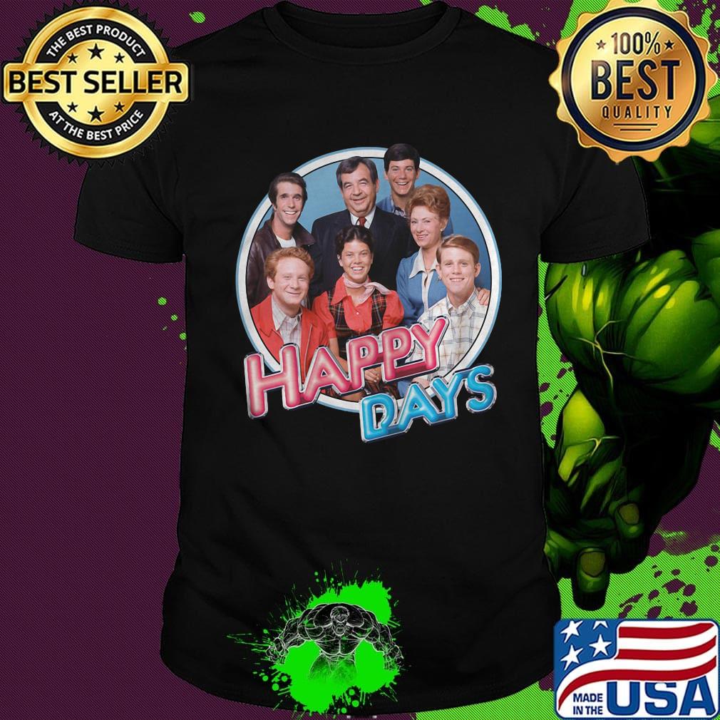 Happy days characters retro shirt