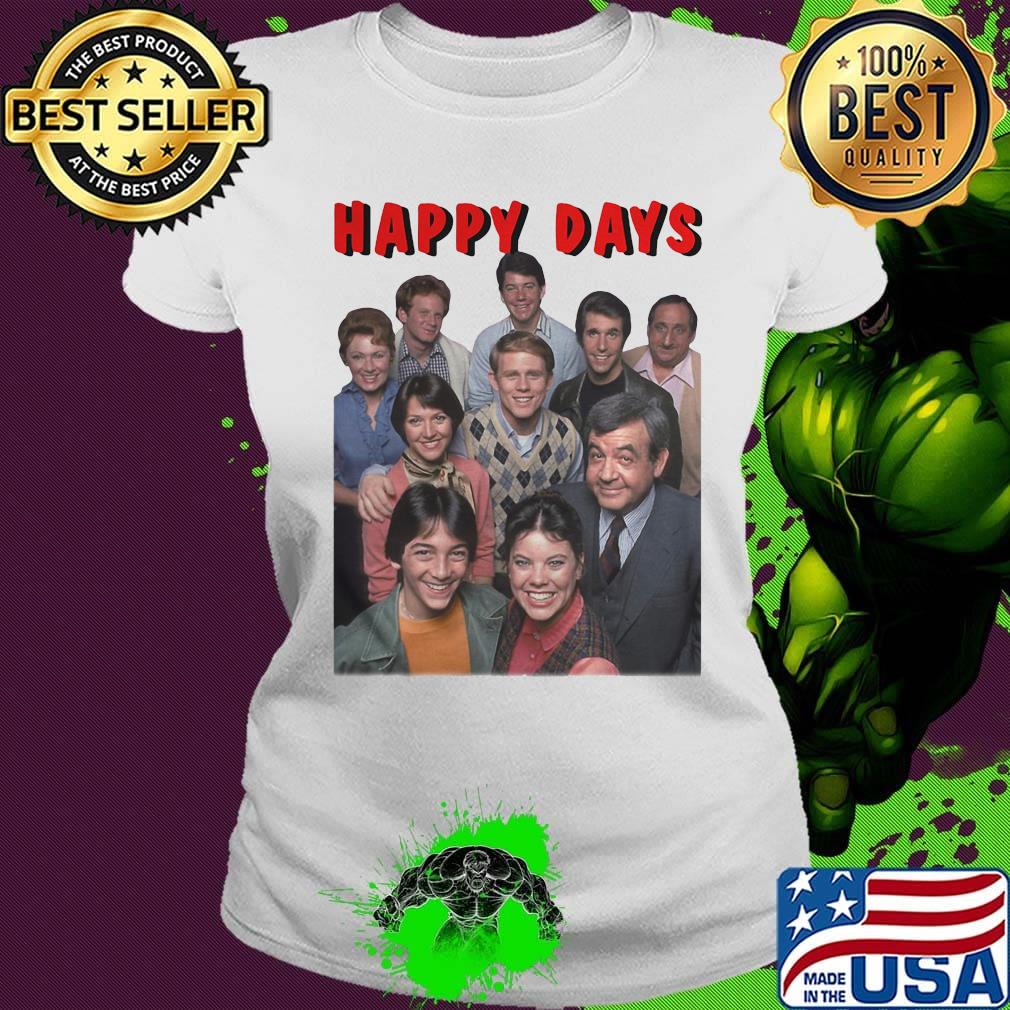 Happy days characters smiling retro s Ladies tee Happy days characters smiling retro s Ladies tee
