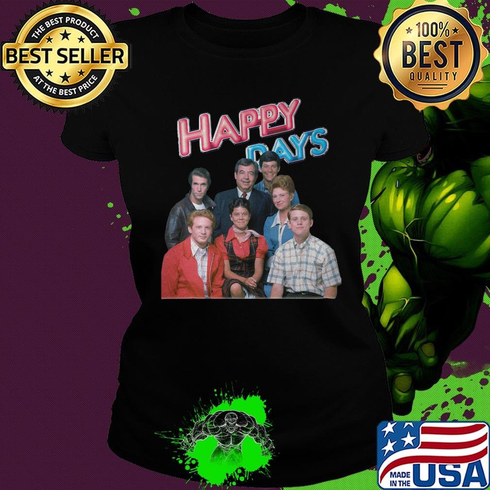 Happy days smiling characters retro s Ladies tee Happy days smiling characters retro s Ladies tee