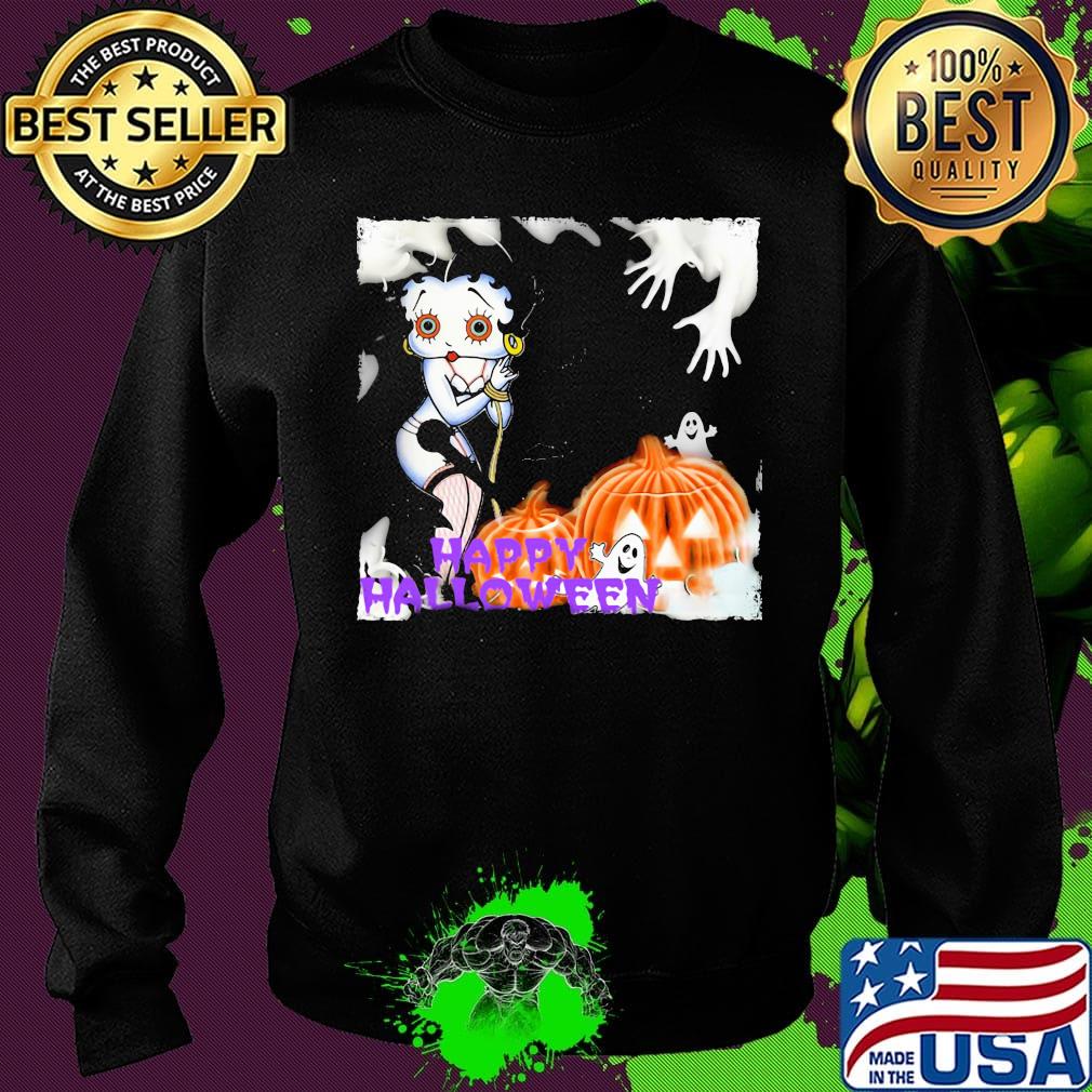 Happy halloween betty boop pumpkin boo s Sweater Happy halloween betty boop pumpkin boo s Sweater