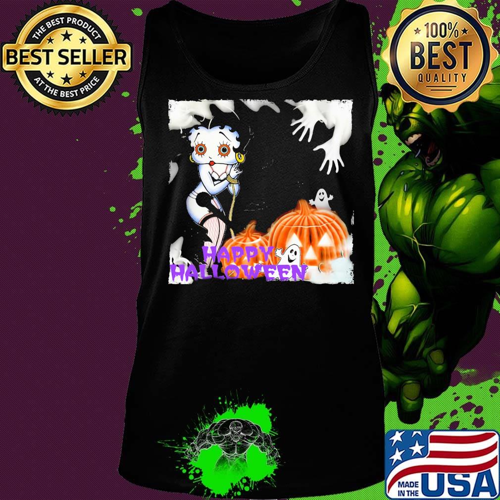 Happy halloween betty boop pumpkin boo s Tank top Happy halloween betty boop pumpkin boo s Tank top