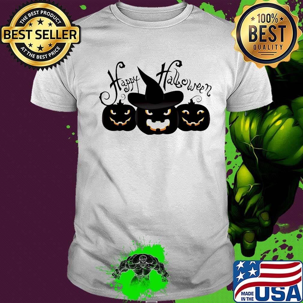 Happy halloween witches pumpkin shirt