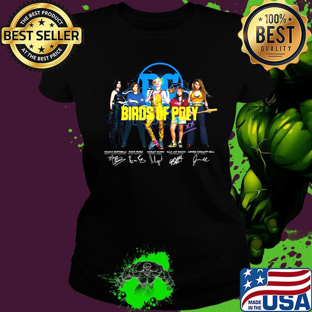 Harley quinn birds of prey signatures s Ladies tee Harley quinn birds of prey signatures s Ladies tee
