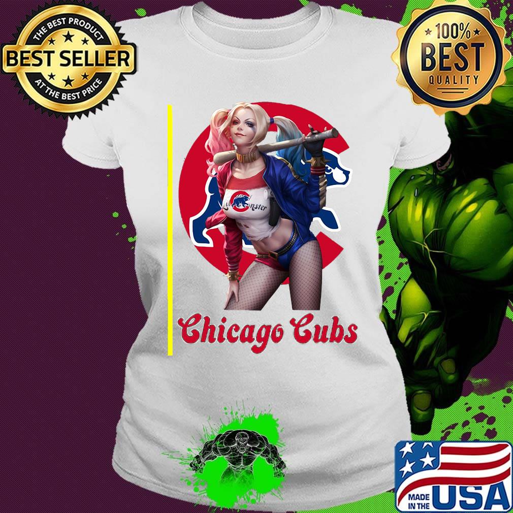 Harley quinn chicago cubs baseball s Ladies tee Harley quinn chicago cubs baseball s Ladies tee