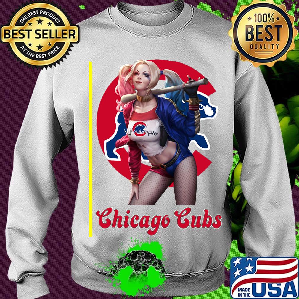 Harley quinn chicago cubs baseball s Sweater Harley quinn chicago cubs baseball s Sweater