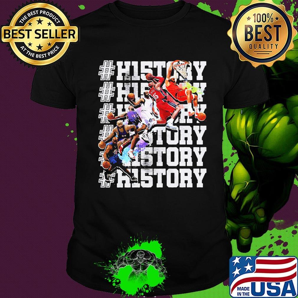 History nba players basketball shirt