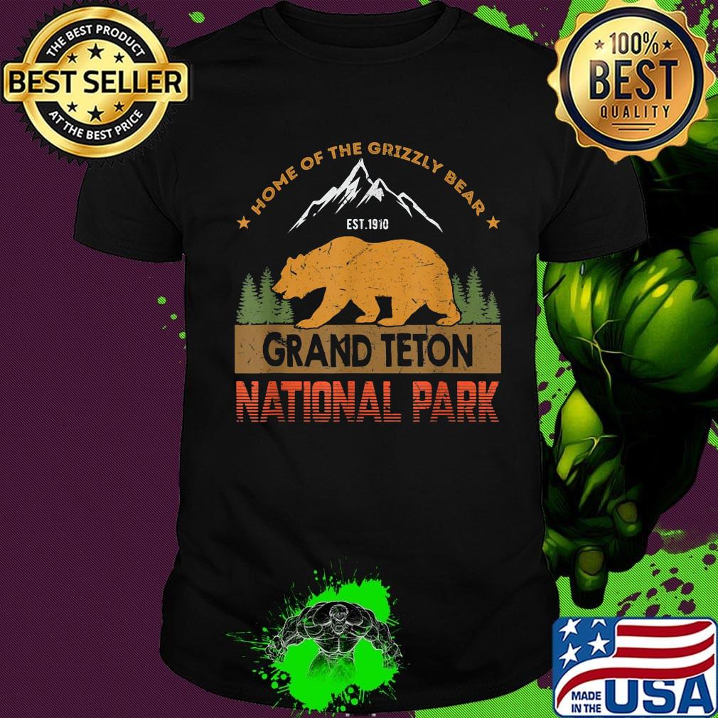 Home of the grizzly bear est 1910 grand teton national park shirt