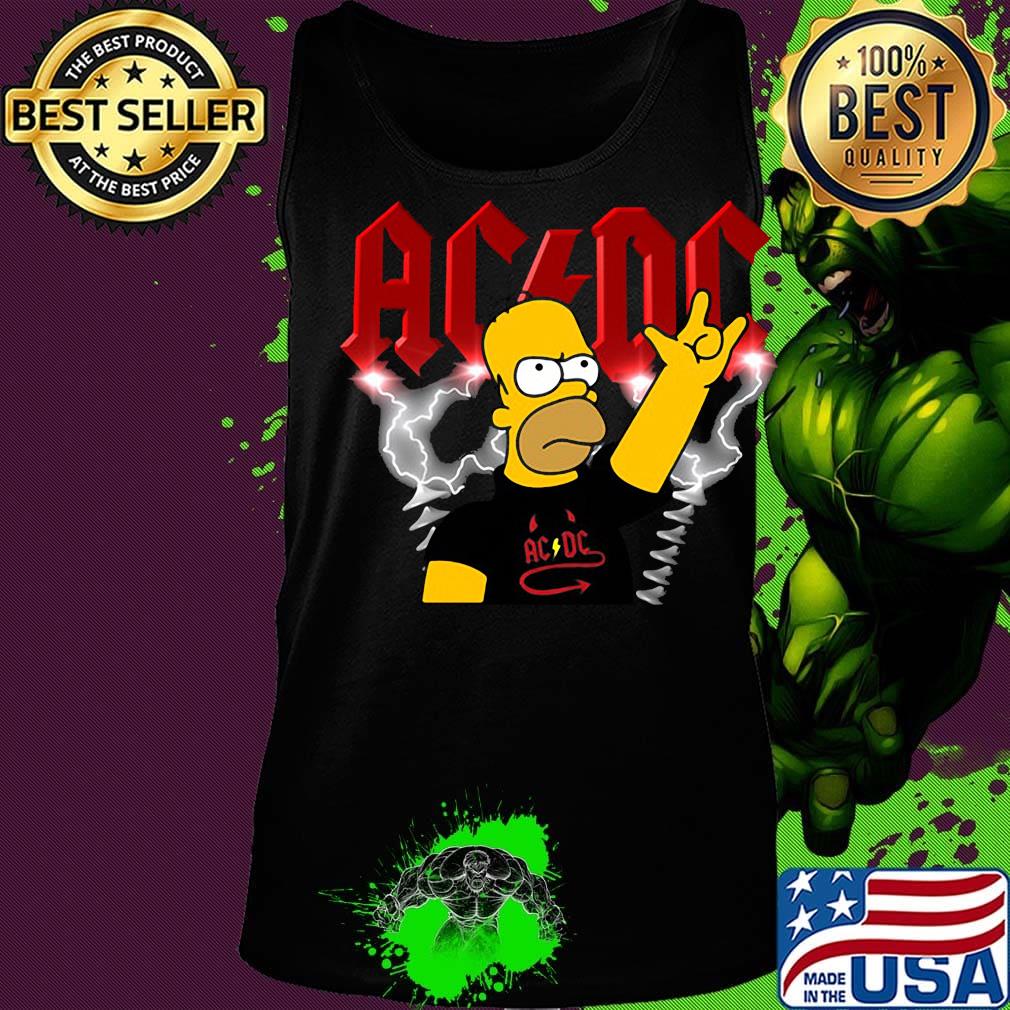 Homer simpson rocking acdc band s Tank top Homer simpson rocking acdc band s Tank top
