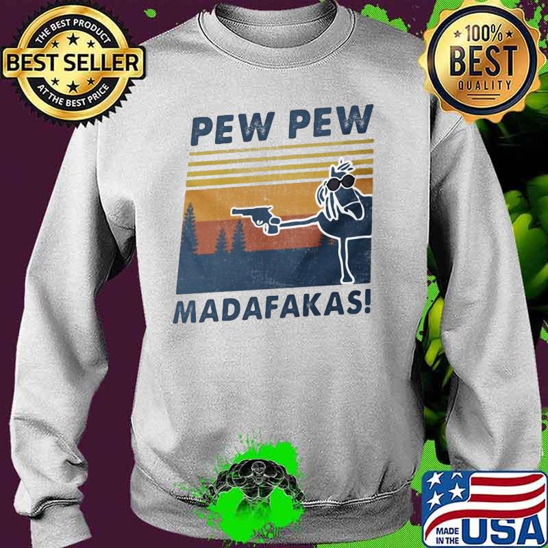 Horse Pew Pew Madafakas Vintage retro s Sweater Horse Pew Pew Madafakas Vintage retro s Sweater