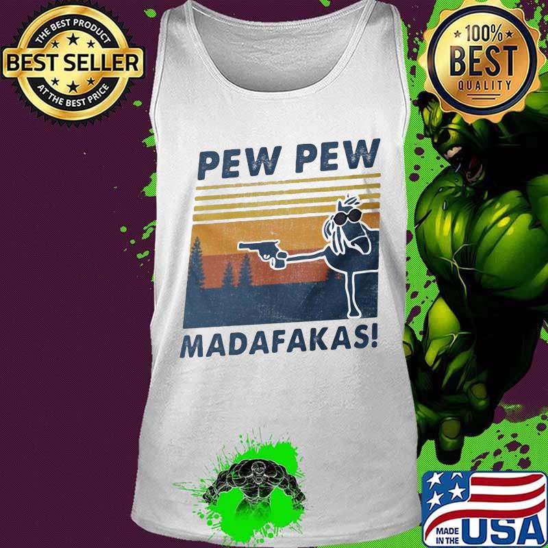 Horse Pew Pew Madafakas Vintage retro s Tank top Horse Pew Pew Madafakas Vintage retro s Tank top