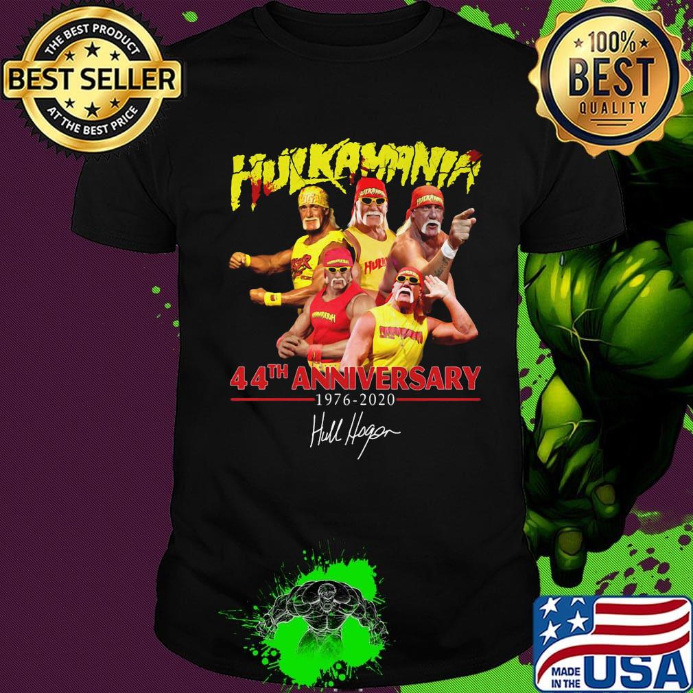 Hulkamania 44th anniversary 1976 2020 signature shirt