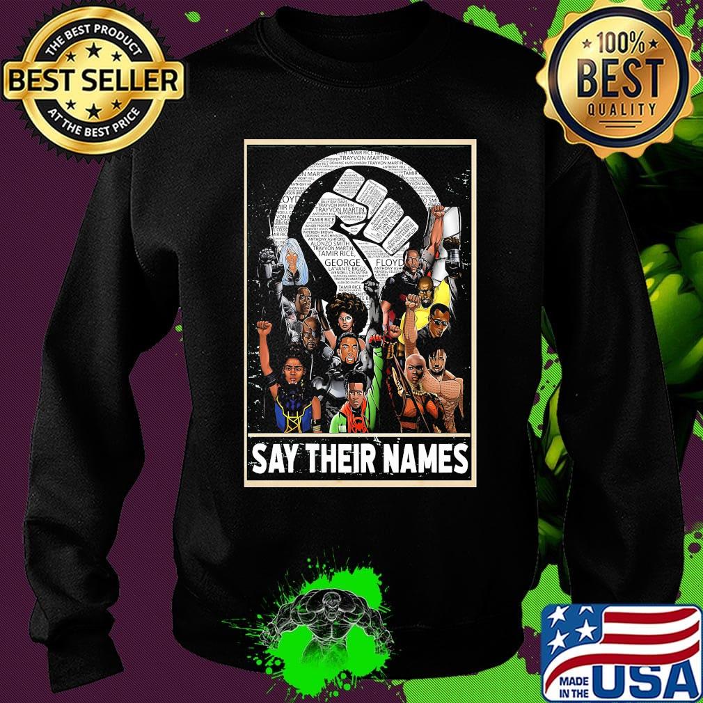 Humans say their names black lives matter s Sweater Humans say their names black lives matter s Sweater