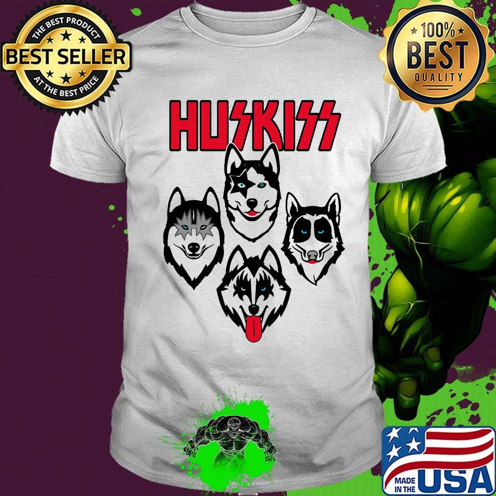 Husky siberian kiss rock band shirt