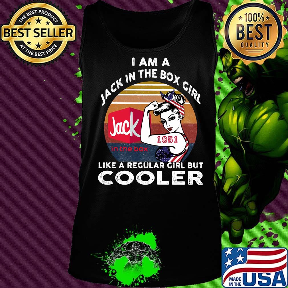 I am a jack in the box 1951 girl like a regular girl but cooler vintage retro s Tank top I am a jack in the box 1951 girl like a regular girl but cooler vintage retro s Tank top