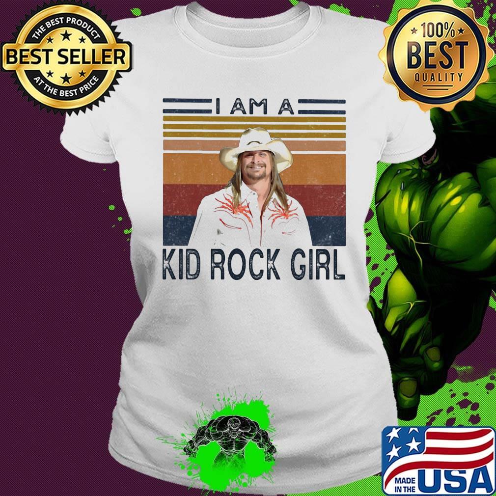 I am a kid rock girl vintage retro s Ladies tee I am a kid rock girl vintage retro s Ladies tee