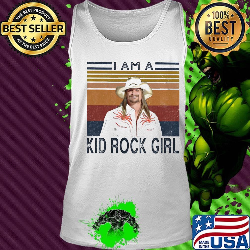 I am a kid rock girl vintage retro s Tank top I am a kid rock girl vintage retro s Tank top