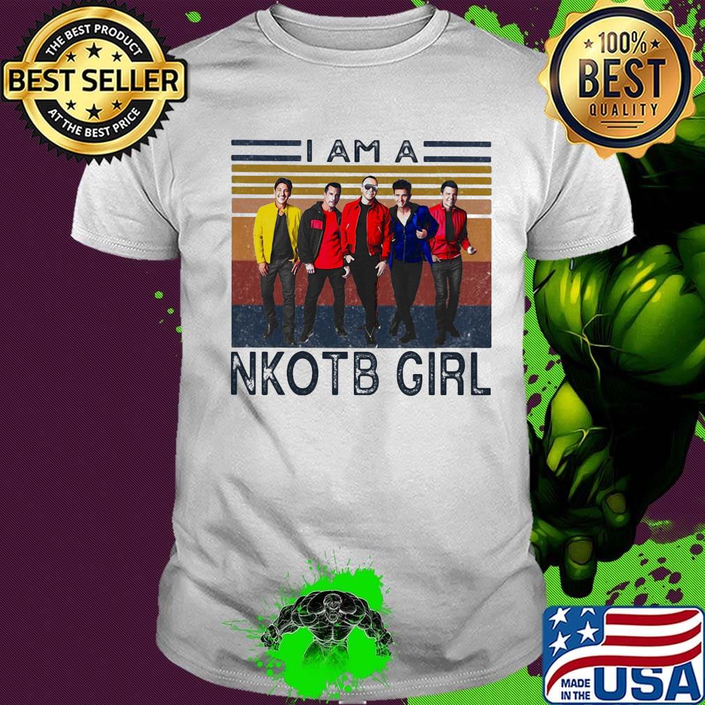 I am a nkotb girl vintage retro shirt