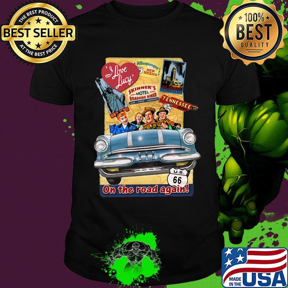 I Love lucy skinner's motel roadside diner tennessee on the road again shirt