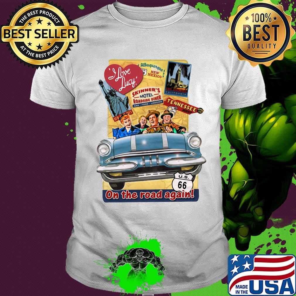 I Love lucy skinner's motel roadside diner tennessee on the road again shirt